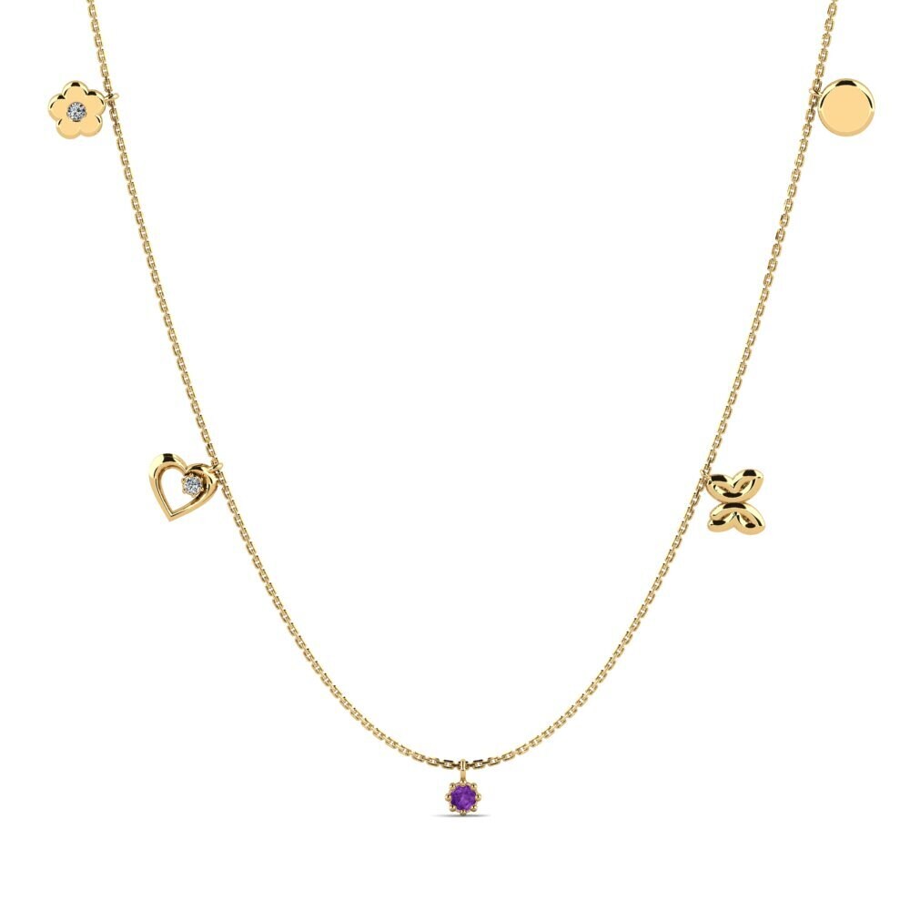 Amethyst Women's Necklace Yeslina
