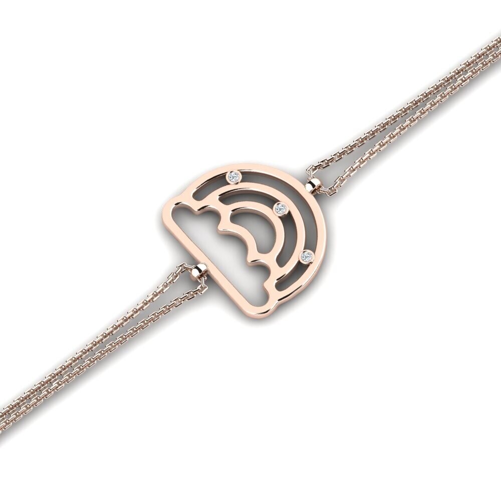9ct Rose Gold Women's Bracelet Ylluder