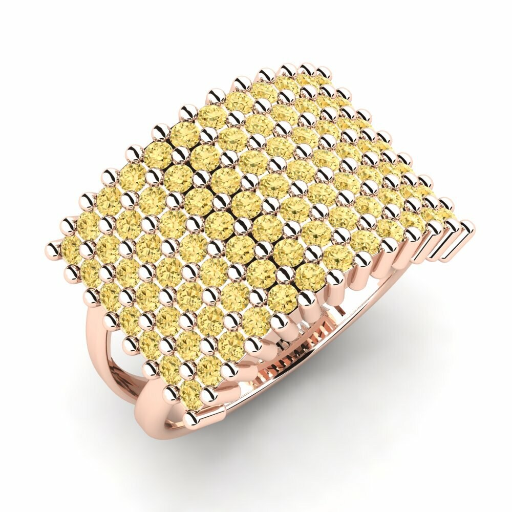 Gul Diamant Ring Yoko