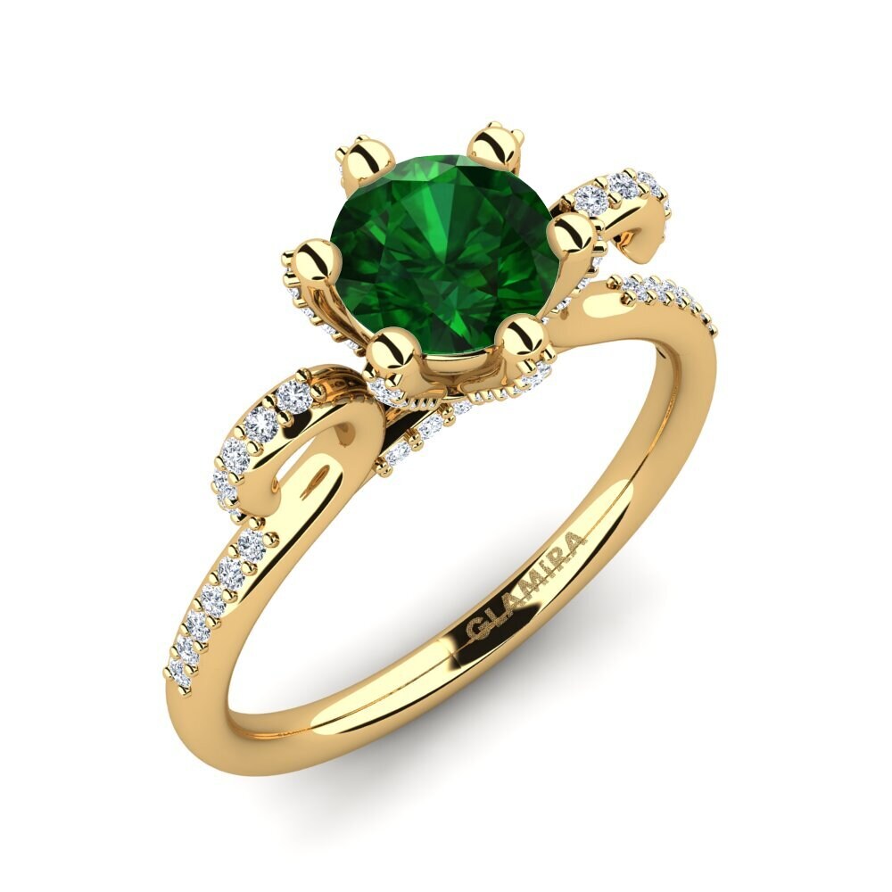 Tsavorite Engagement Ring Yomaris