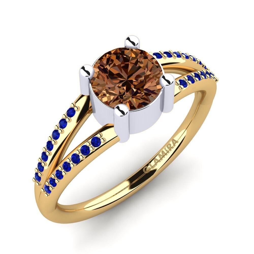 14k Yellow & White Gold Engagement Ring Yonika