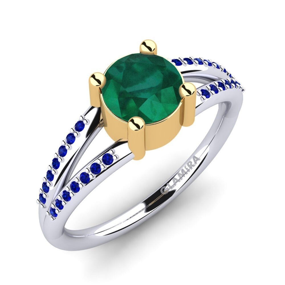 14ct White & Yellow Gold Engagement Ring Yonika