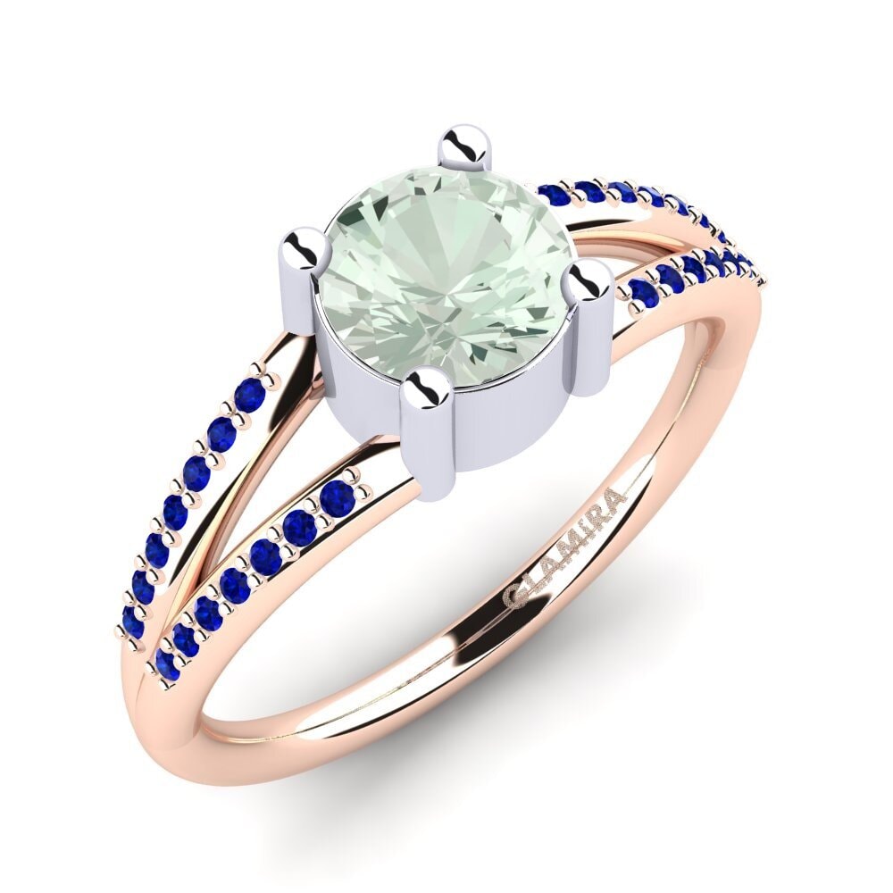 14k Rose & White Gold Engagement Ring Yonika