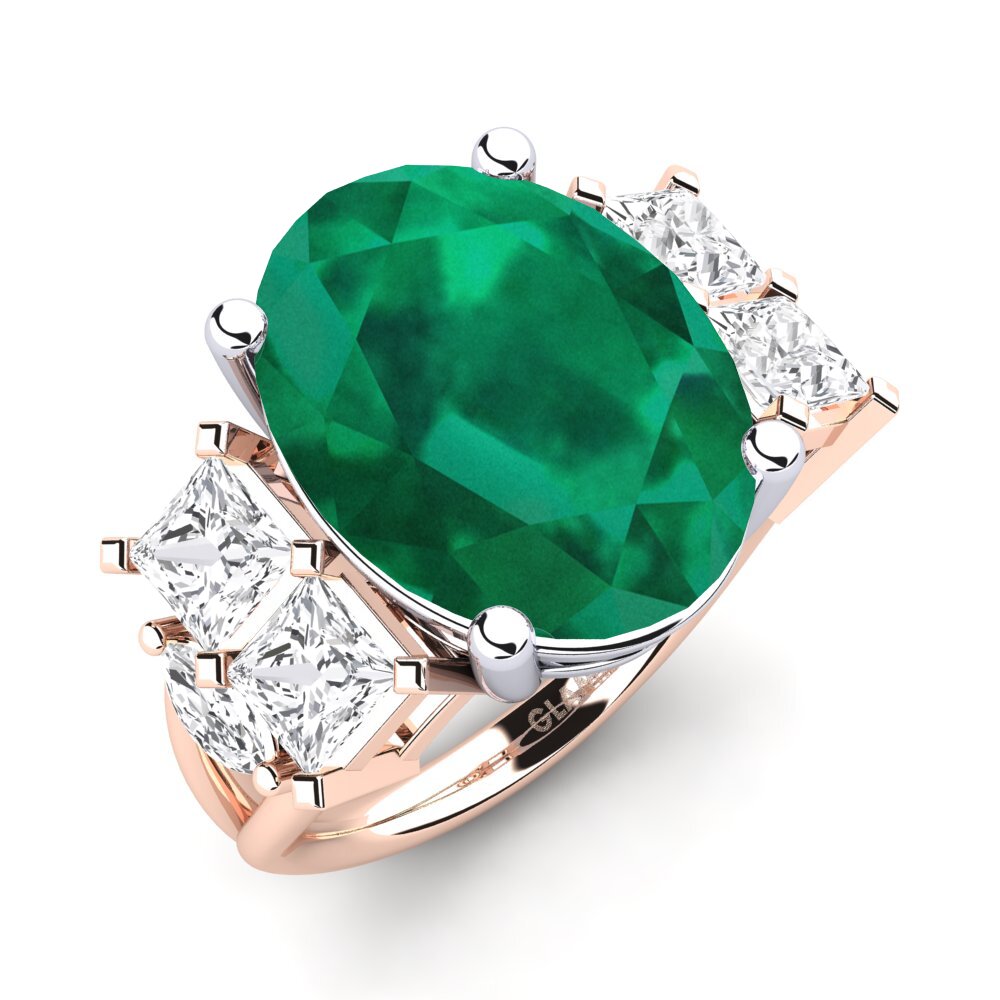 18ct Rose & White Gold Ring Yovela