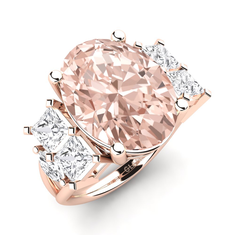 14ct Rose Gold Morganite Ring Yovela