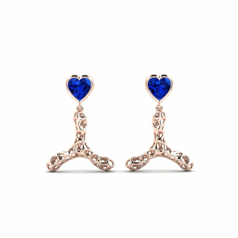 Sapphire (Lab Created) Earring Ytoos