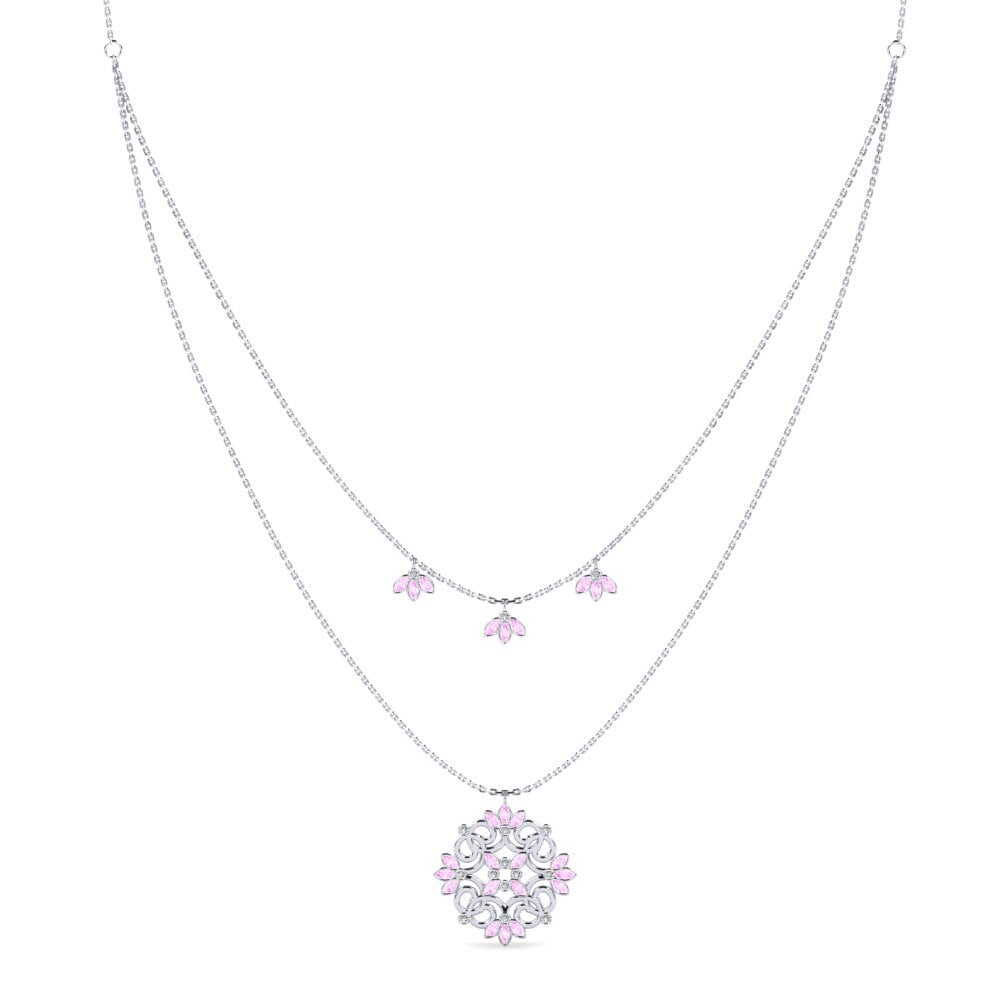 Zafiro Rosado Collar de Mujer Yttel