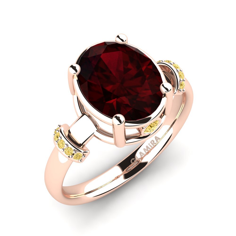 14ct Rose Gold Engagement Ring Yudella