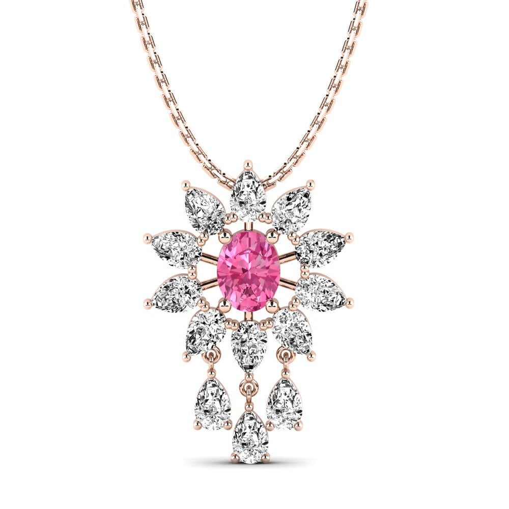 Pink Tourmaline Women's Pendant Yukalifa