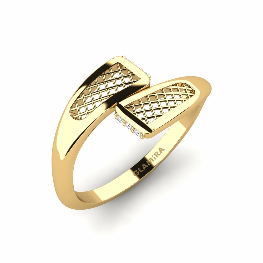 Or Jaune 14k Bague Yuko