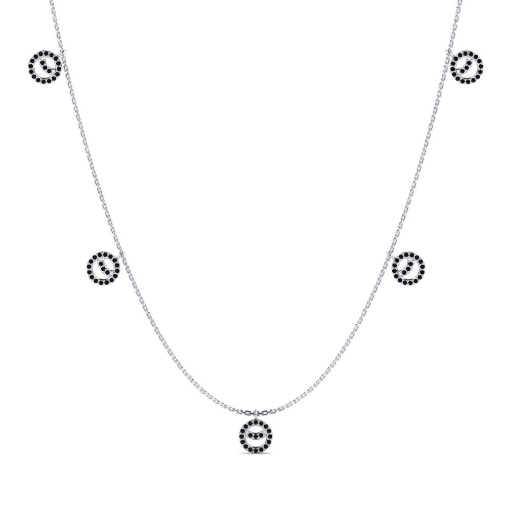 Black Sapphire Women's Necklace Yung