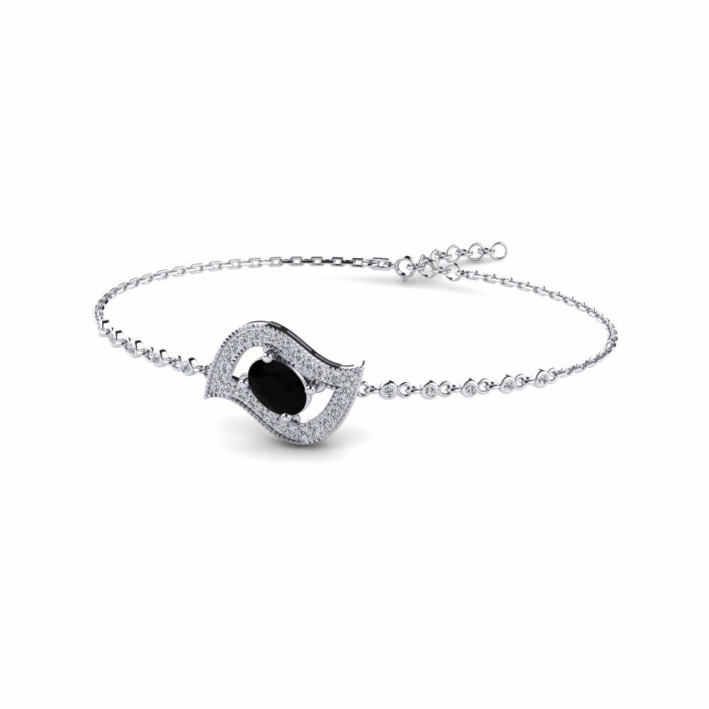 Onyx Noir Bracelet pour femme Yunteru