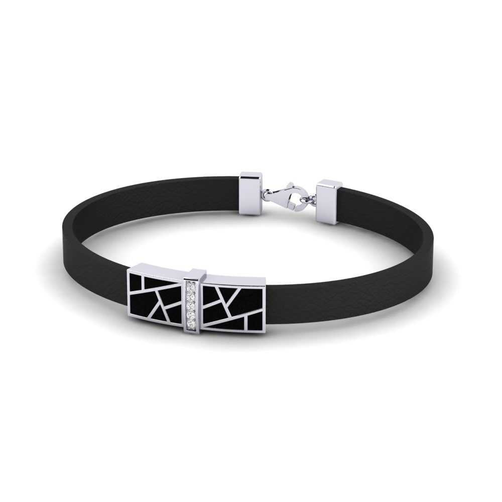 950 Platinum Moissanite Men's Bracelet Yurnero