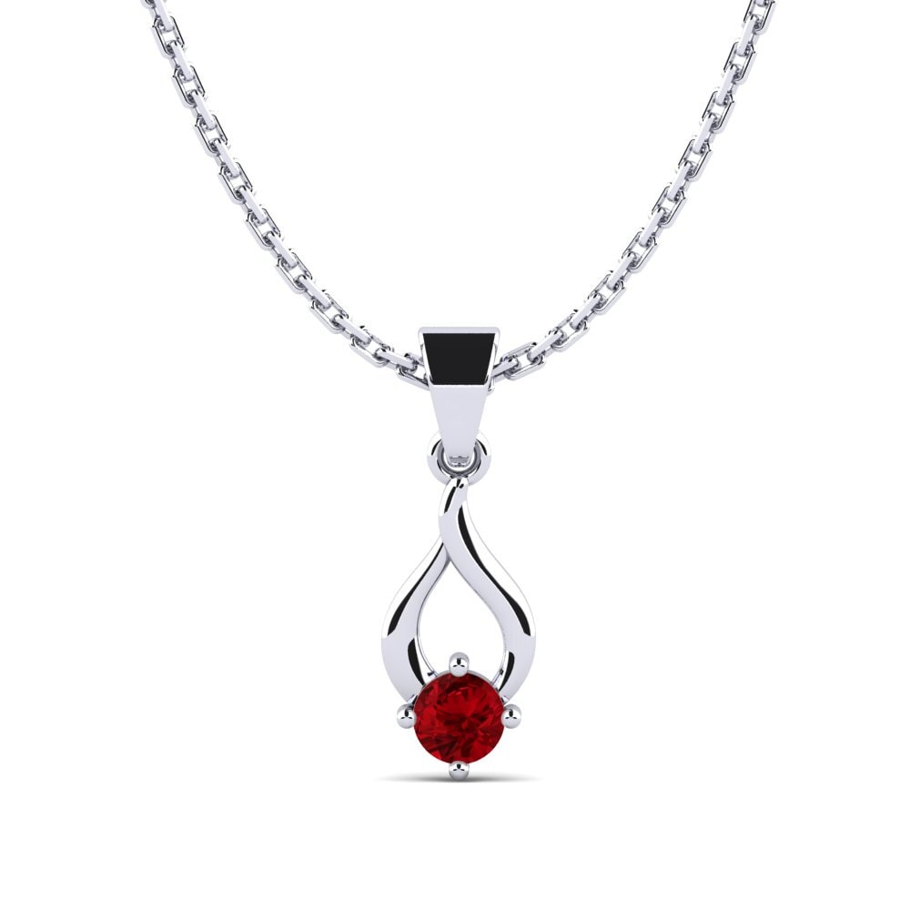 Circonita Roja Colgante de Mujer Yvette