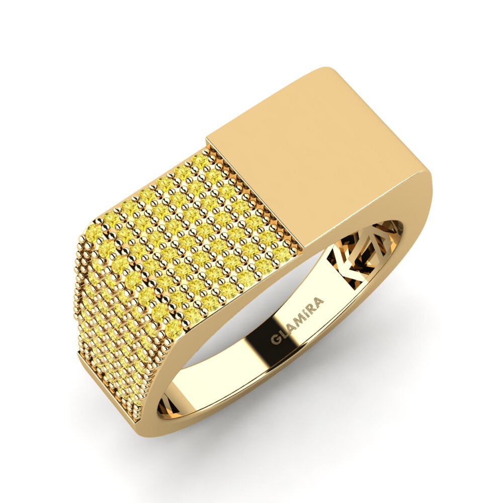 Yellow Sapphire Men's Ring Zabron
