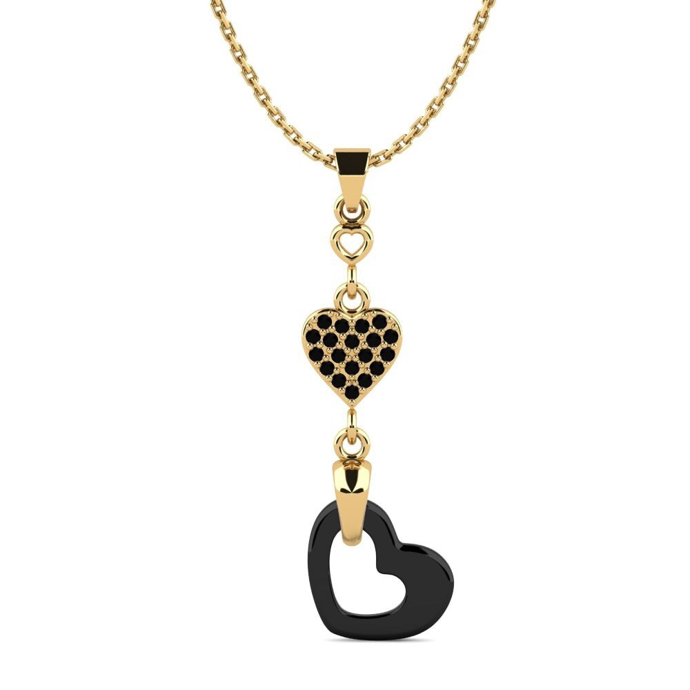 Diamante Negro Colgante de Mujer Zackary