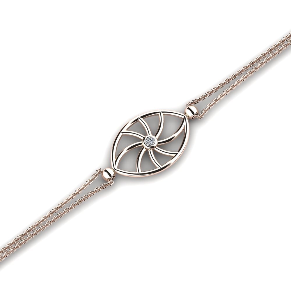 9ct Rose Gold Women's Bracelet Zaidea