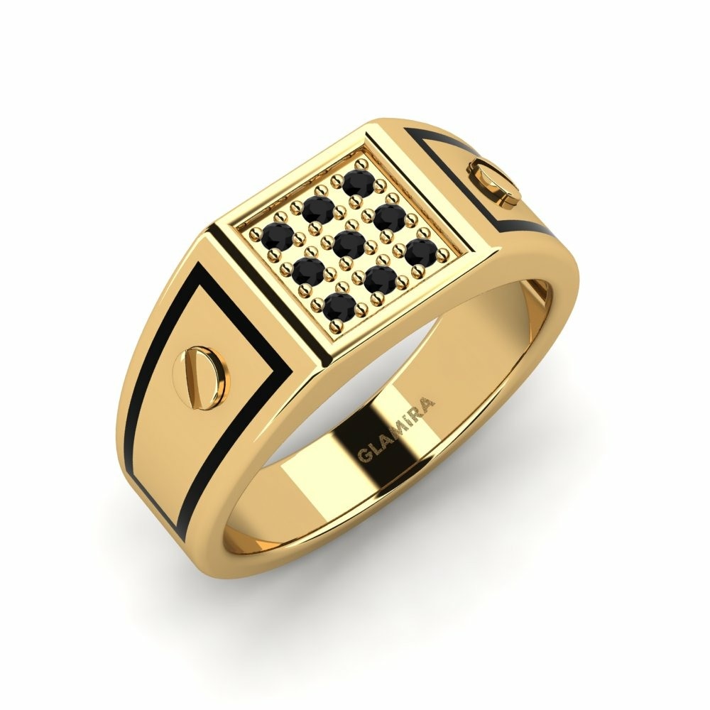 Černý diamant Pánský prsten Zain