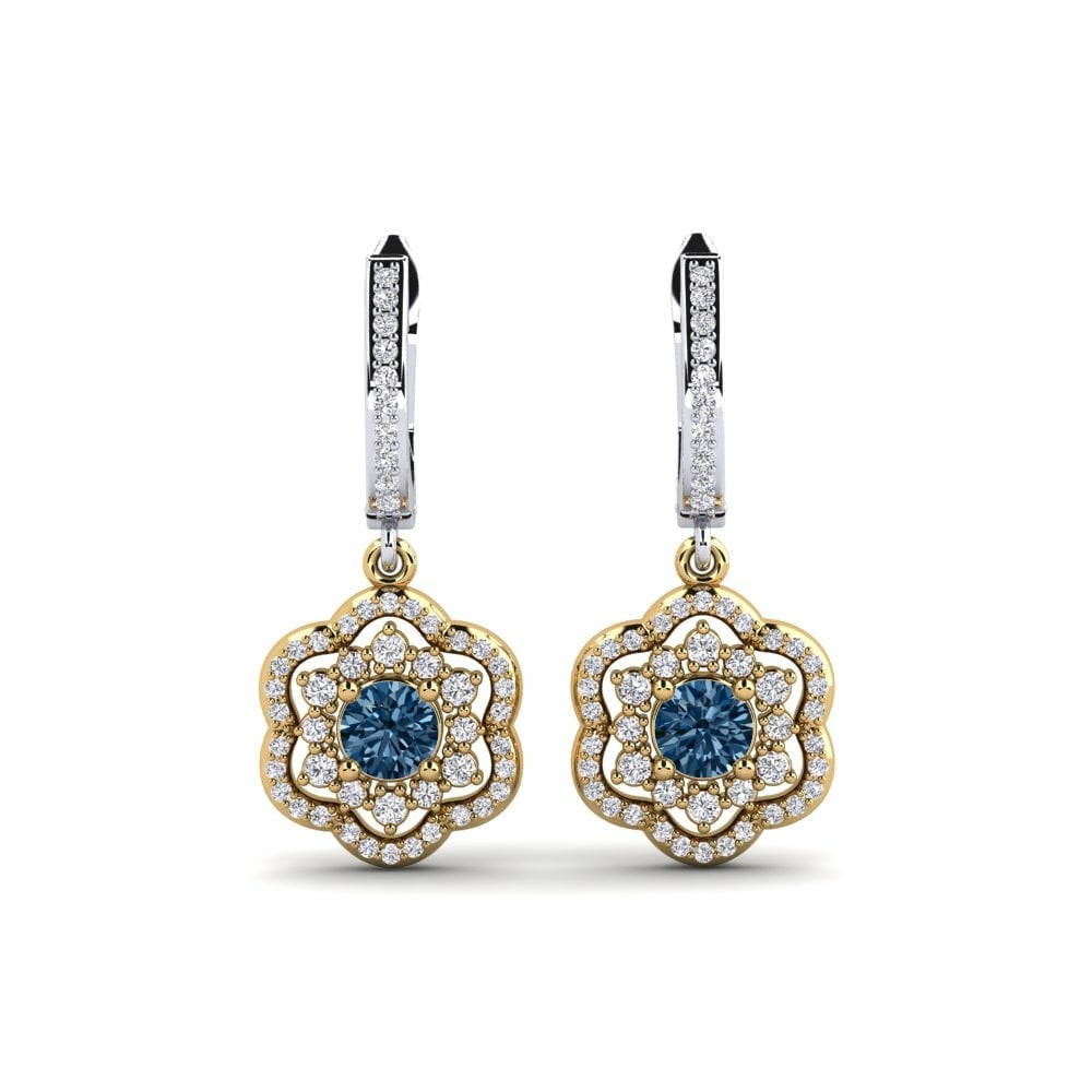 Mėlynieji deimantai Moteriškas auskaras Zakhar