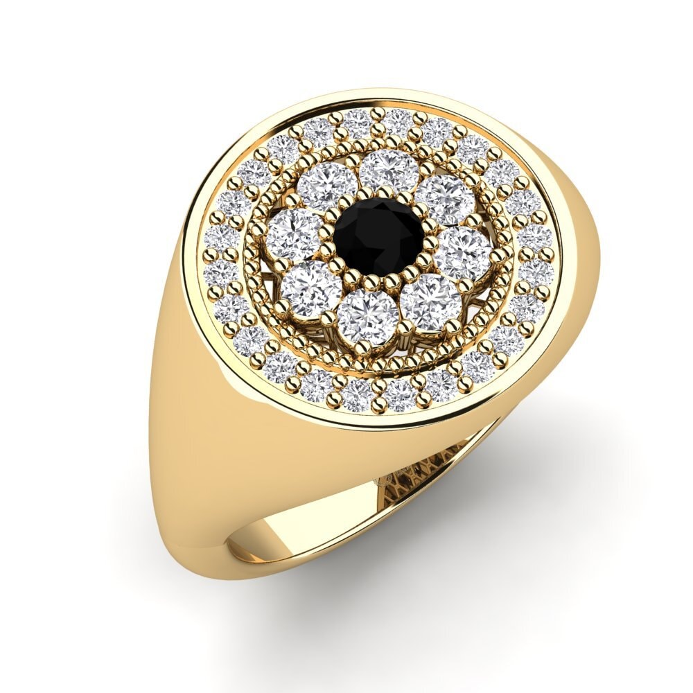 Black Onyx Pinky Ring Zakia