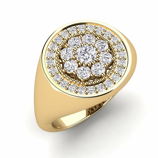 Pinky Ring Zakia 585 Yellow Gold & Diamond
