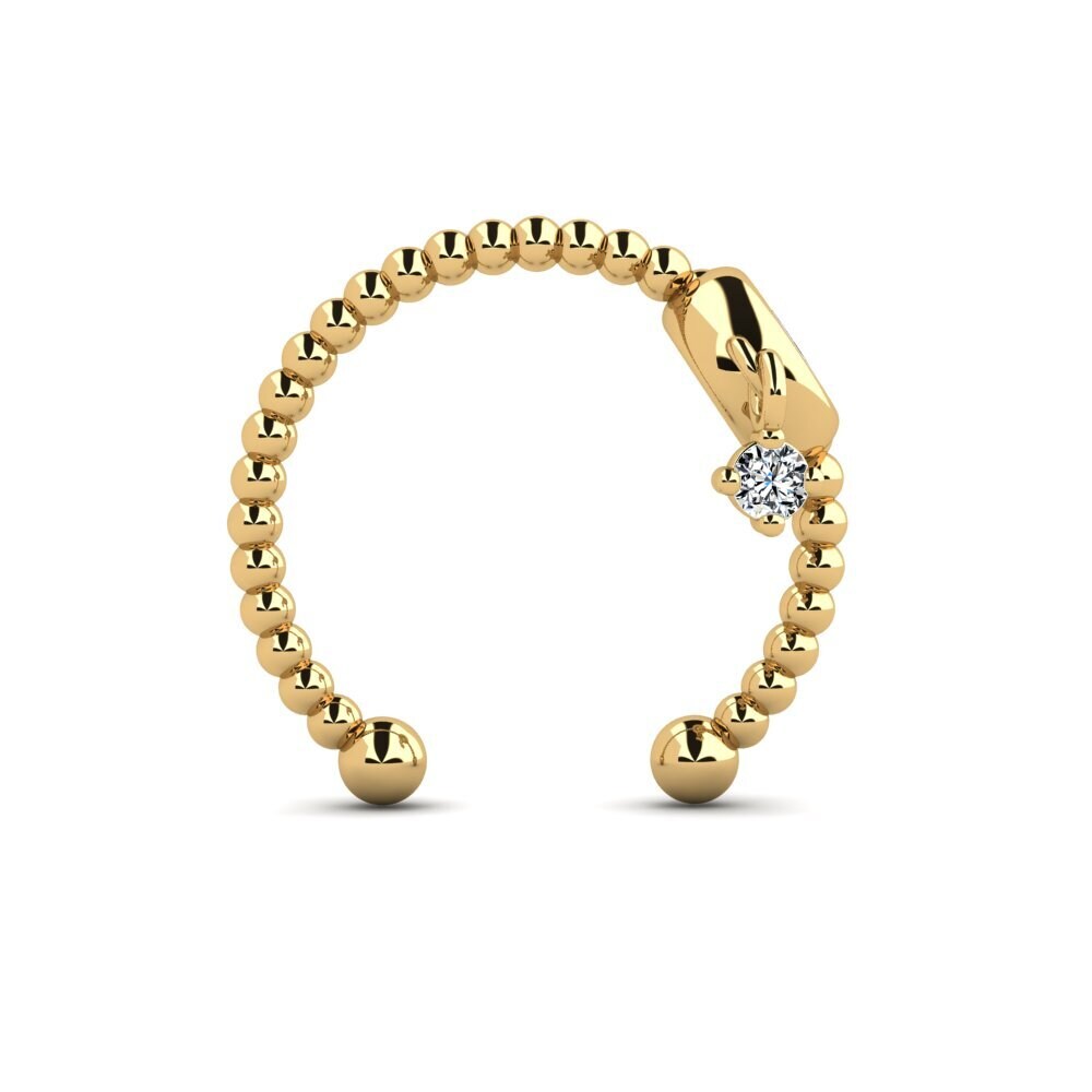 14ct Yellow Gold Tanzanite Women's Earring Zalewski