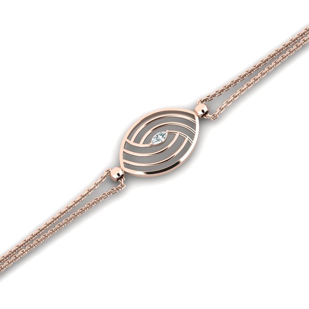 9ct Rose Gold Women's Bracelet Zalpontos