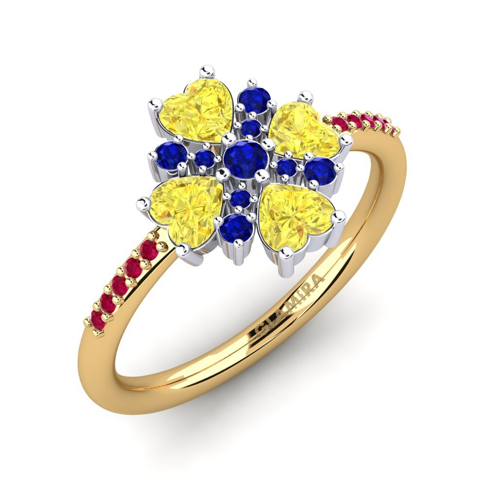 18ct Yellow & White Gold Ring Zalyssa
