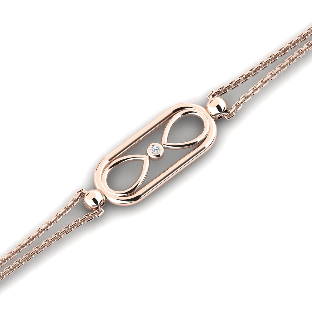 9ct Rose Gold Women's Bracelet Zamai