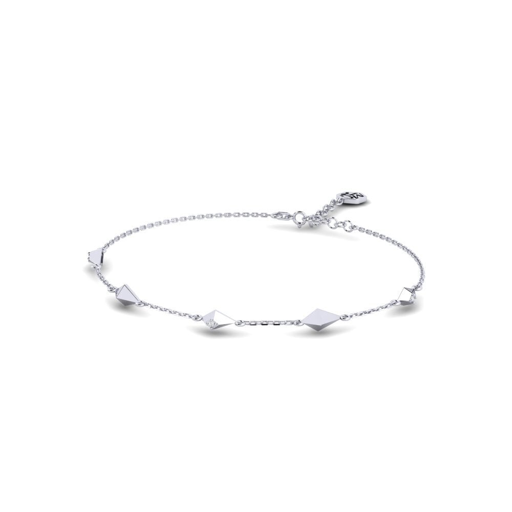 14ct White Gold Women's Bracelet Zambezi