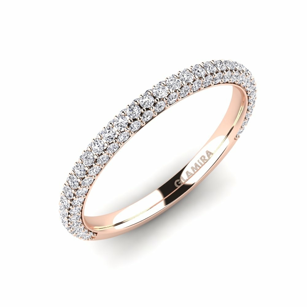Eternity Women’s Wedding Rings GLAMIRA Zangoose 585 Rose Gold Diamond