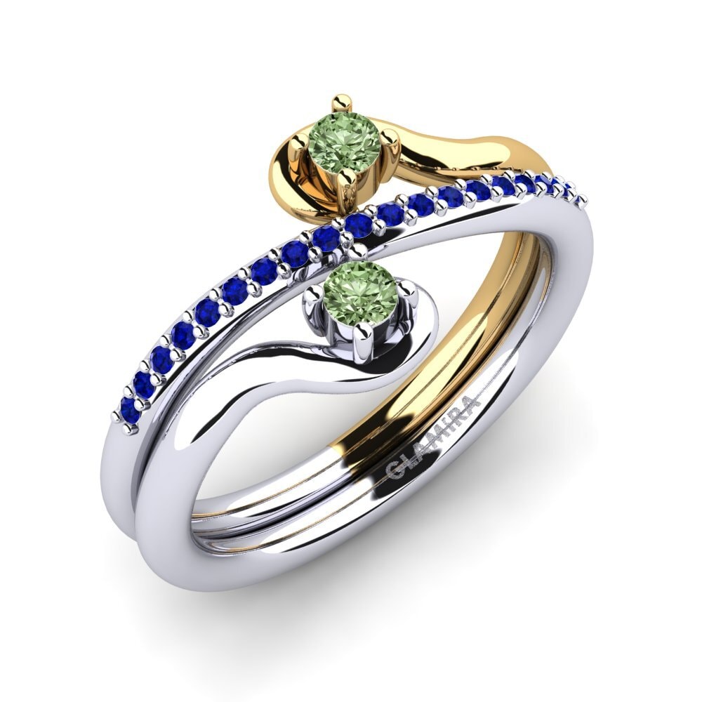14ct White / Yellow Gold Ring Zarlish