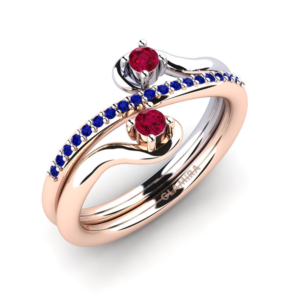 14k Rose & White Gold Ring Zarlish