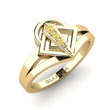 Pinky Ring Zavaga 585 Yellow Gold & Yellow Diamond