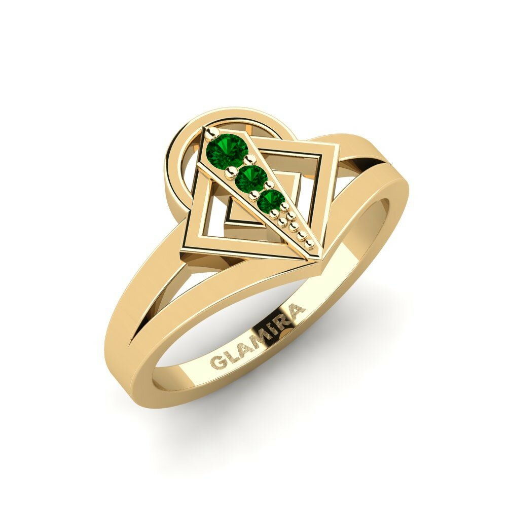 Circonita Verde Anillo meñique Zavaga