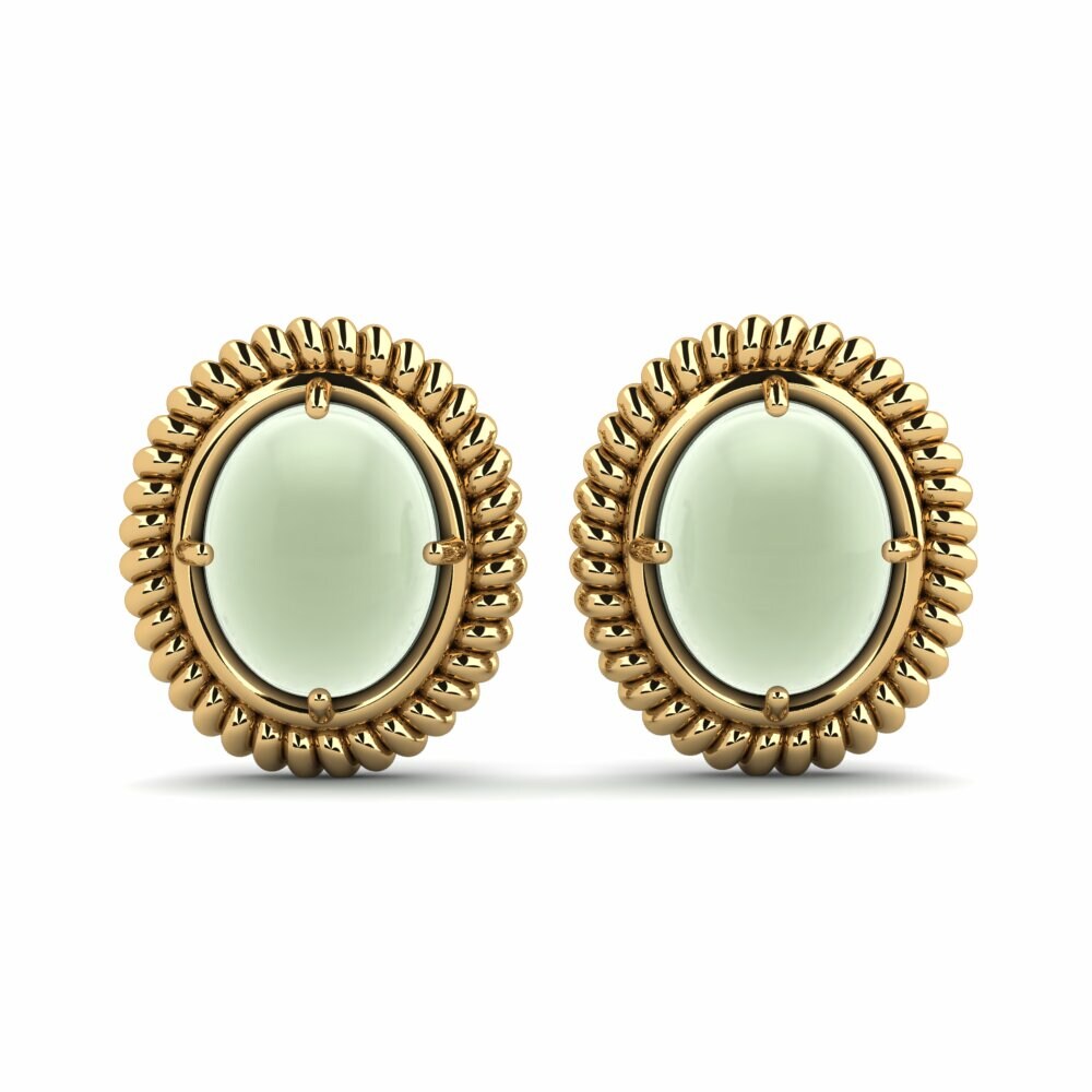 Boucle d'oreille femme Zavia Améthyste Verte