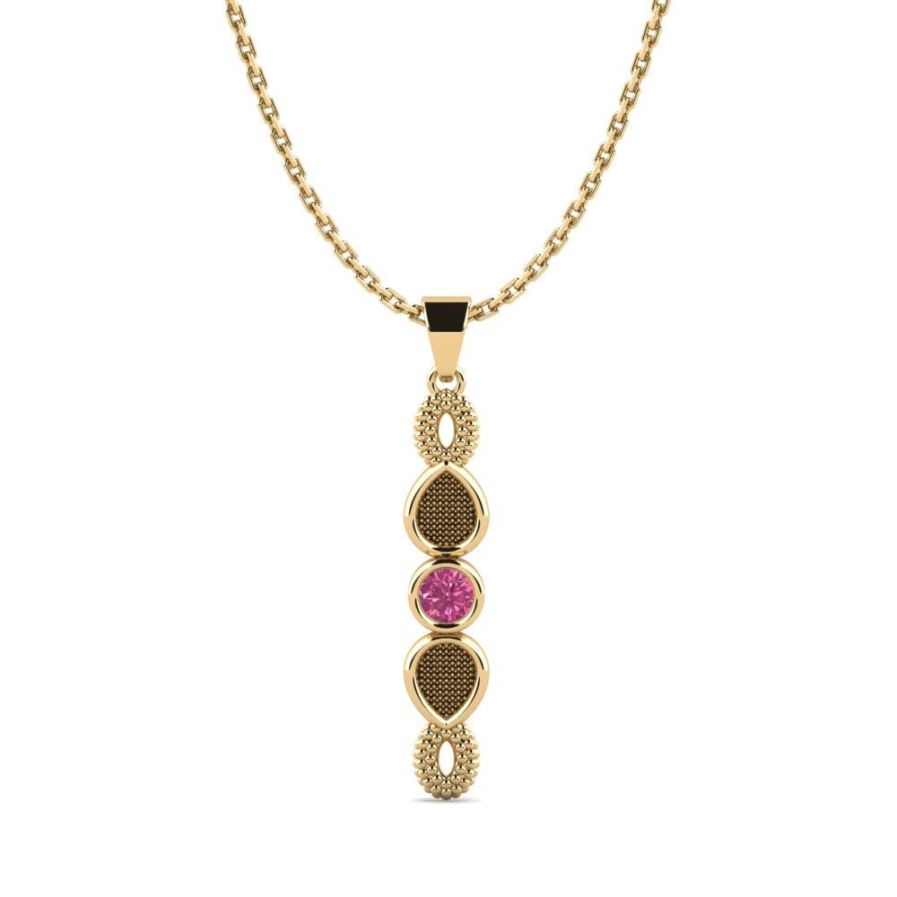 Pink Tourmaline Women's Pendant Zayerler