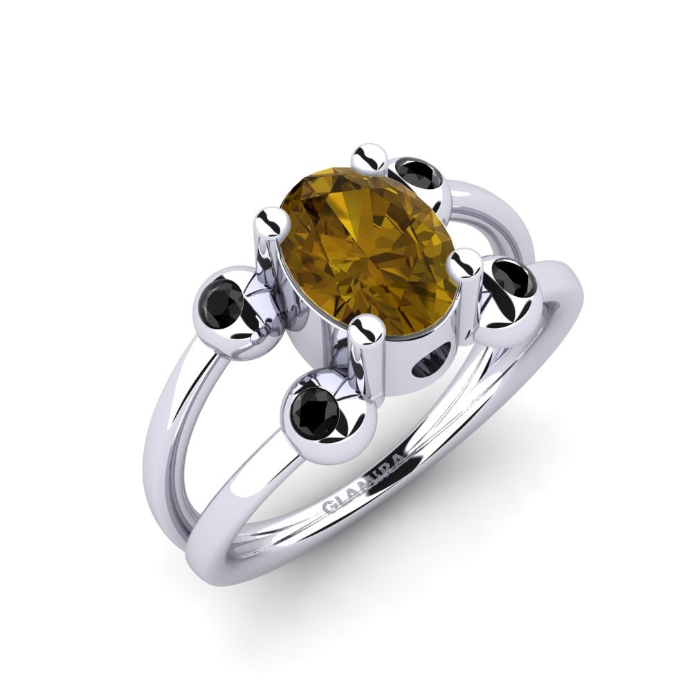 Circón Marrón Anillo de compromiso Zelda