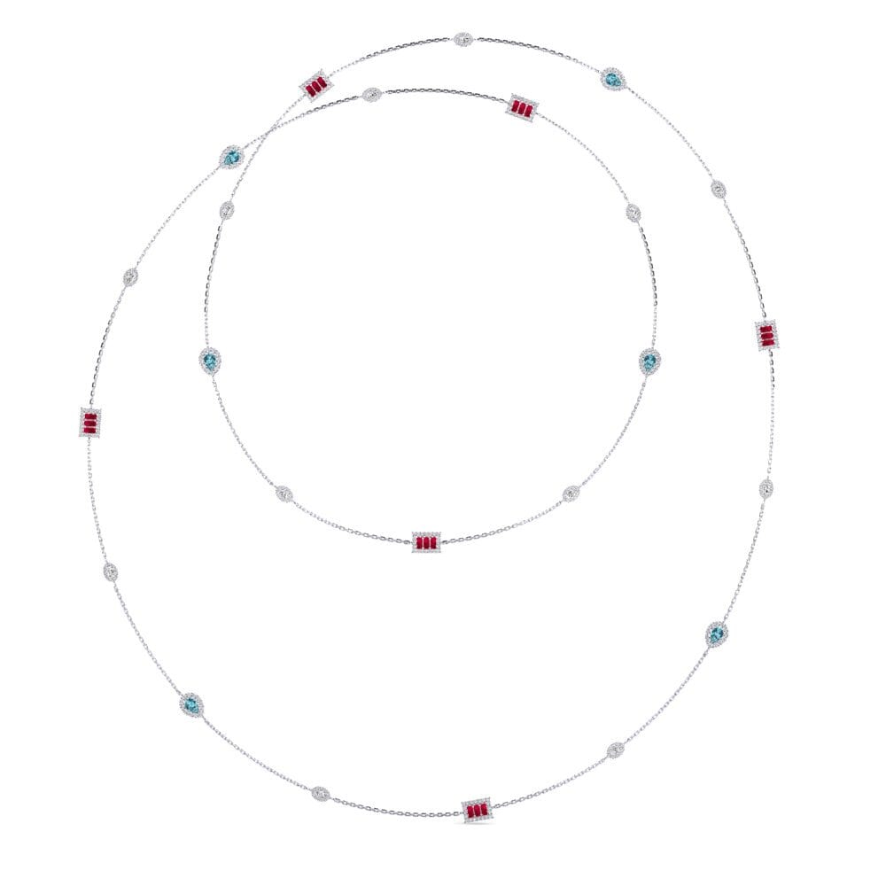 Blue Zircon SYLVIE Necklace Zeleni