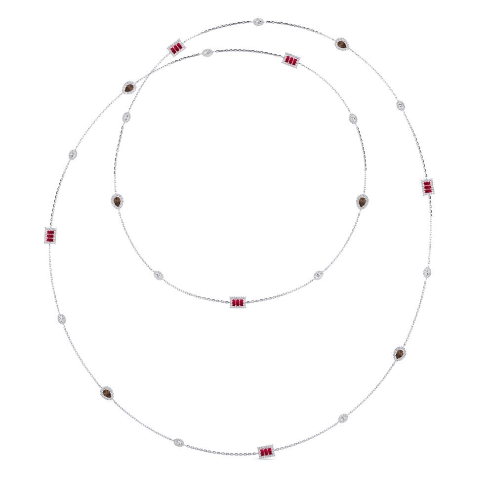 Smoky Quartz SYLVIE Necklace Zeleni