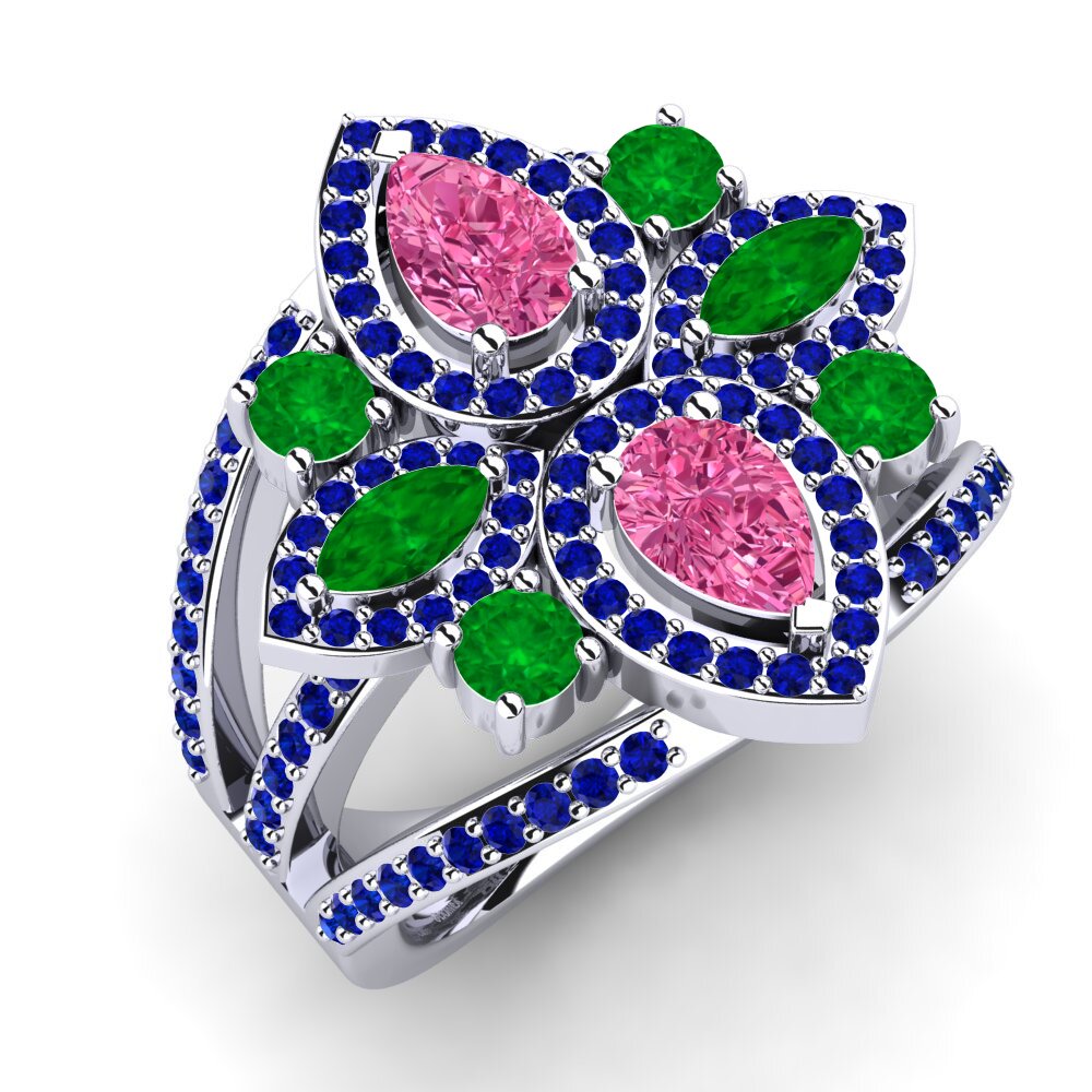 14ct White Gold Ring Zenobia
