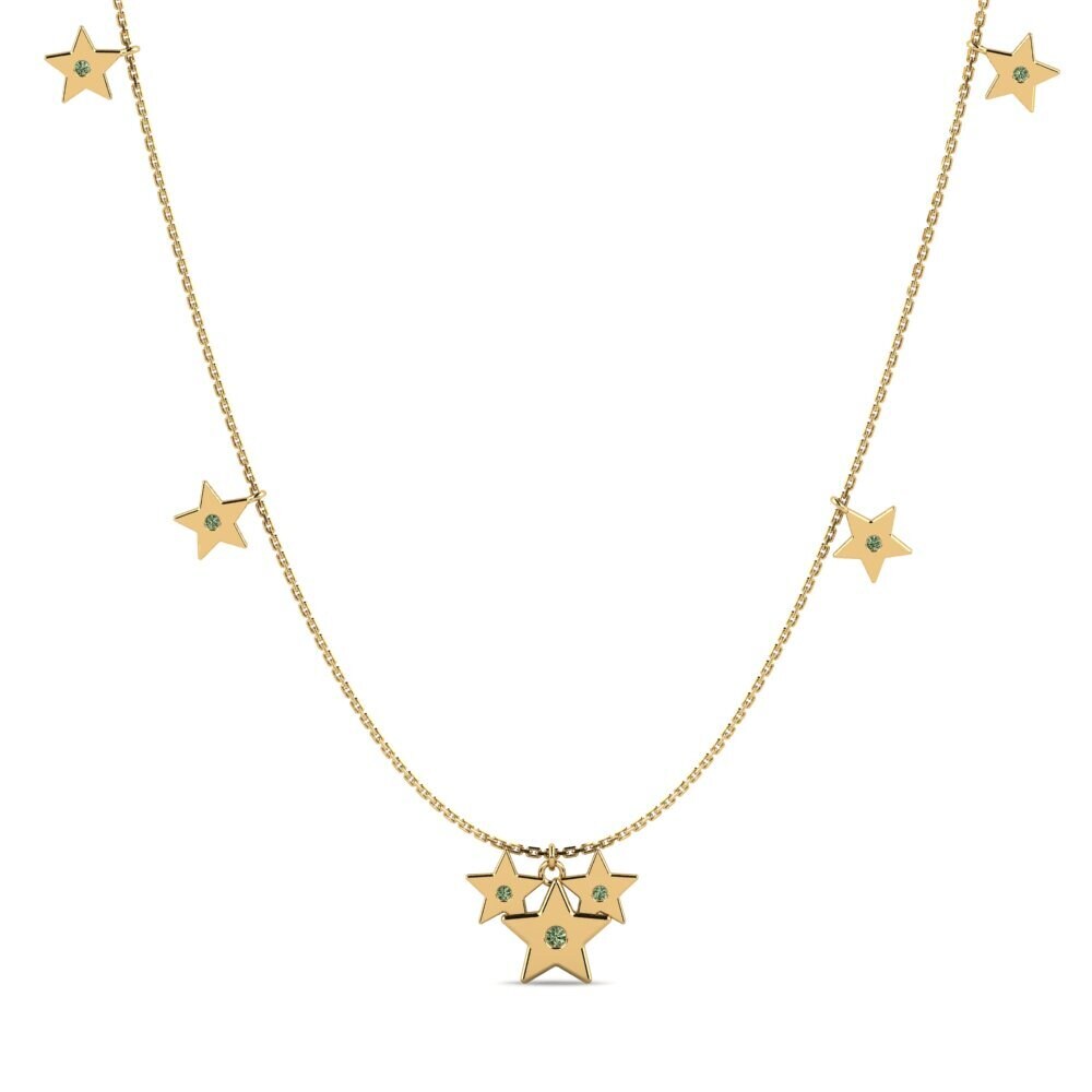 Green Diamond Women's Necklace Zenovia
