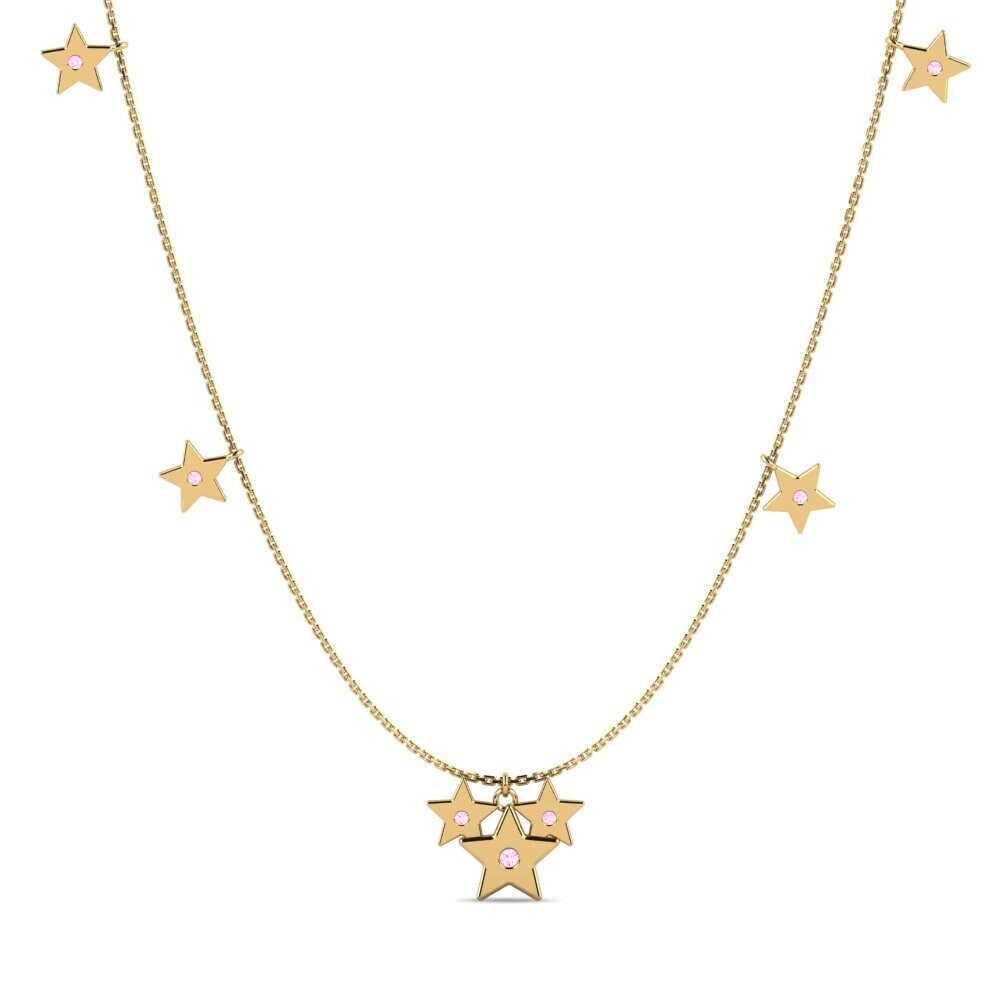 Pink Sapphire Women's Necklace Zenovia