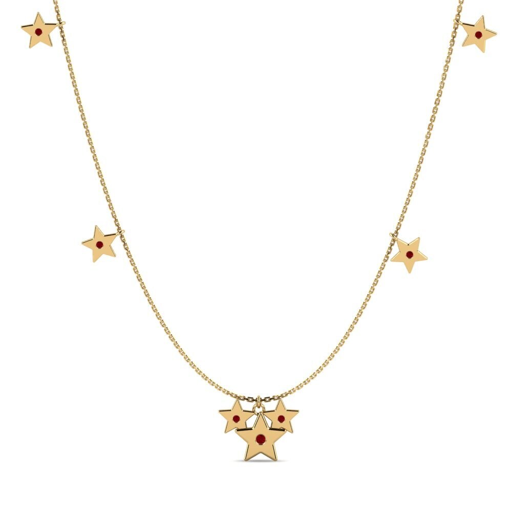 Red Zirconia Women's Necklace Zenovia