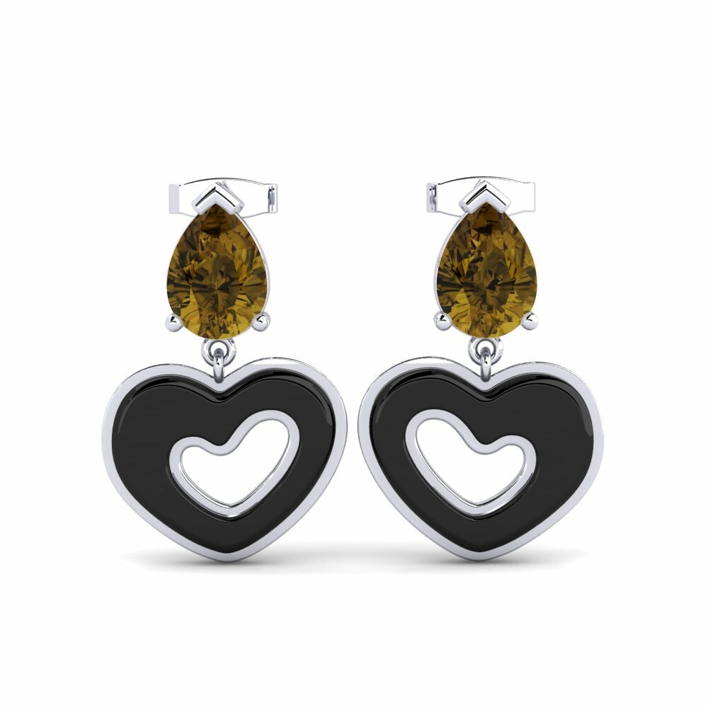 Brown Zircon Earring Zerby