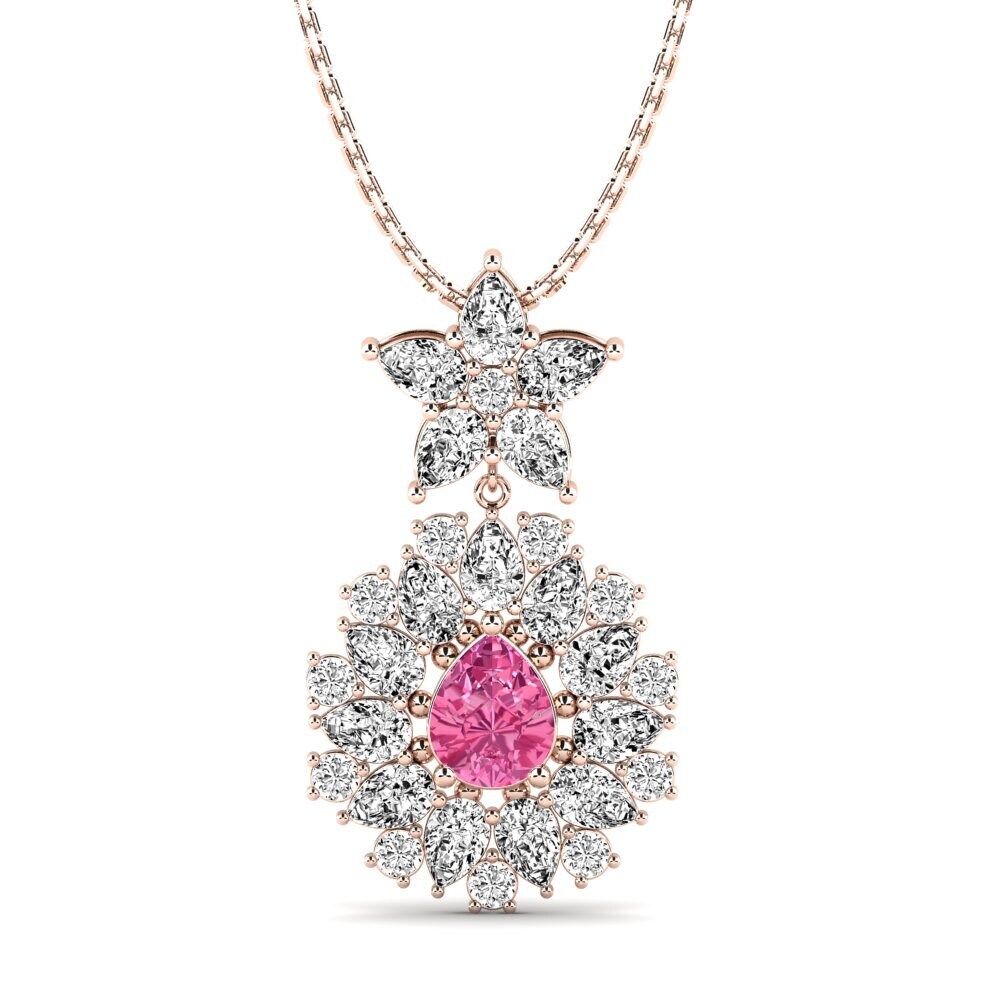 Pink Tourmaline Women's Pendant Zetina