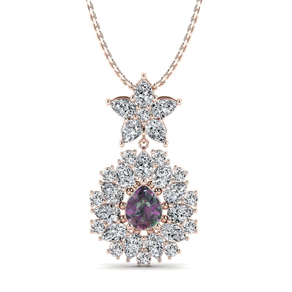 Pear Mystic Topaz Women's Pendant Zetina