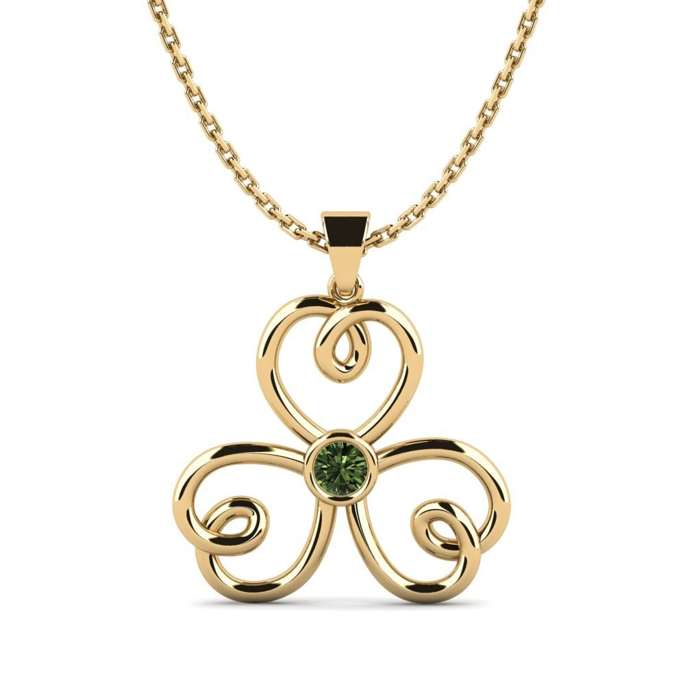 Green Sapphire Women's Pendant Zeurba