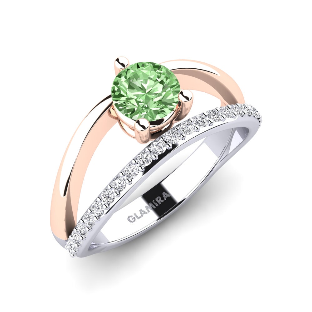 Green Diamond Engagement Ring Zfrez