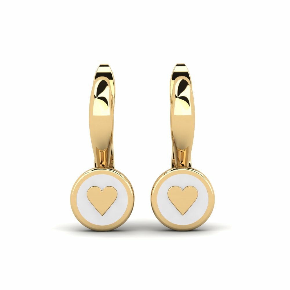 9k Yellow Gold Kid's Earring Ziedi